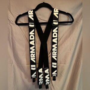 Armada Black and White Suspenders